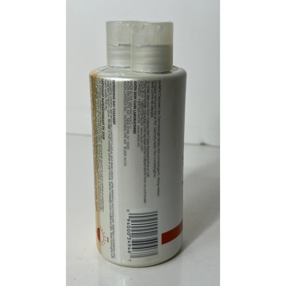 Avon Solutions AM Total Radiance Refreshing‎ PM Makeup Removing Cleanser 6.8 oz